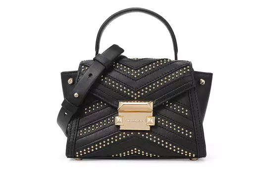 MICHAEL KORS Сумка Whitney из коровьей кожи, мини-сумка через плечо, женская, черная