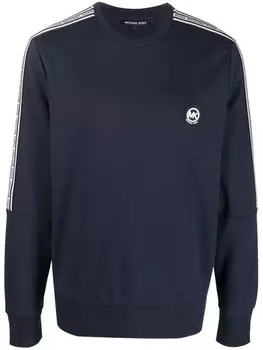 Michael Kors толстовка с нашивкой-логотипом, синий