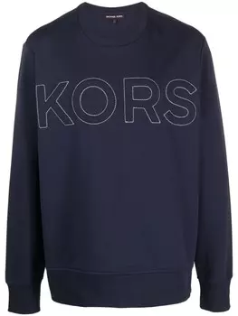 Michael Kors толстовка с тисненым логотипом, синий