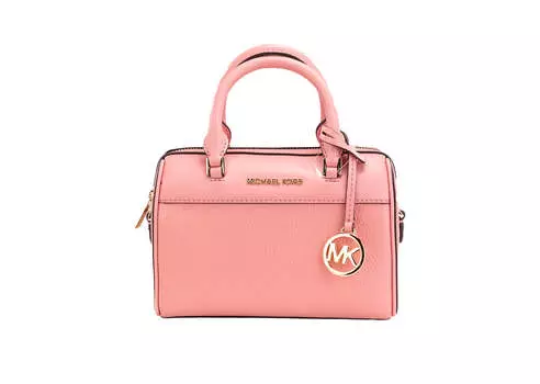 Michael Kors Travel XS Женская сумка через плечо из шагреневой кожи Чайная Роза, мультиколор