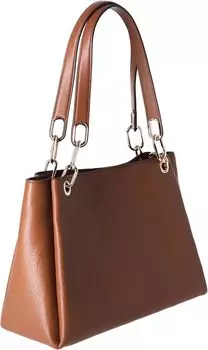 Michael Kors Trisha Большая сумка на плечо с тремя отделениями и отделениями из шагреневой кожи (для багажа)