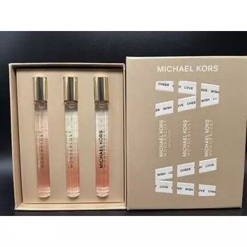 Michael Kors Wonderlust Purse Spray Trio Set Travel Size EDP and Eau De Voyage
