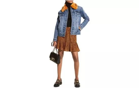 Michael Kors Женская Джинсовая Куртка Michael Kors, цвет Blue