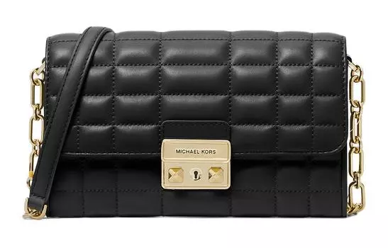 MICHAEL KORS Женская кожаная сумка через плечо Tubas, черная