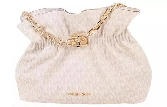 MICHAEL KORS Женская кожаная сумка Giftables Vanilla White