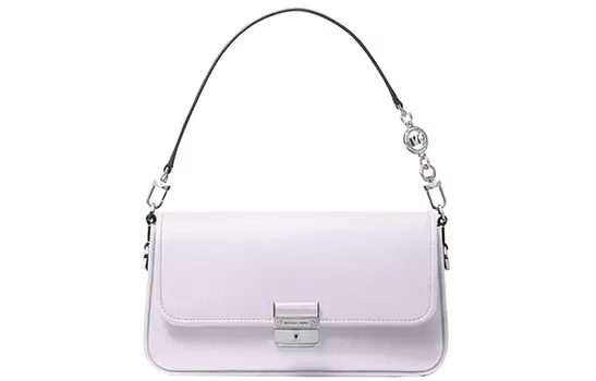 MICHAEL KORS Женская сумка-багет Bradshaw из полиэстера с кожей, цвет лавандовый фиолетовый