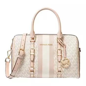 MICHAEL KORS Женская сумка Bedford из искусственной кожи, цвет ванильный белый/телесно-розовый, средний