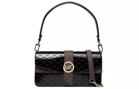 MICHAEL KORS Женская сумка через плечо Greenwich из лакированной кожи, черная