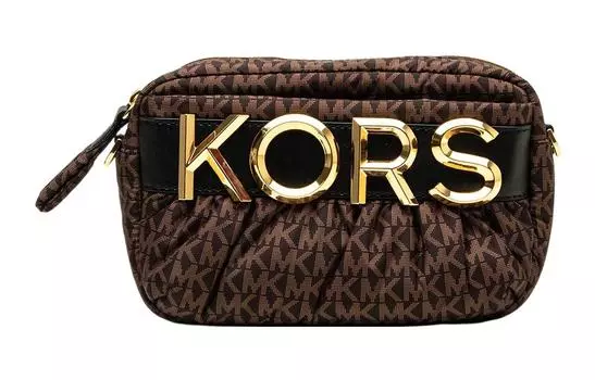 MICHAEL KORS Женская сумка через плечо из полиэстера коричневого цвета