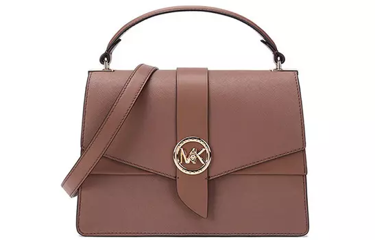 MICHAEL KORS Женская сумка Greenwich из коровьей кожи на одно плечо, коричневого цвета