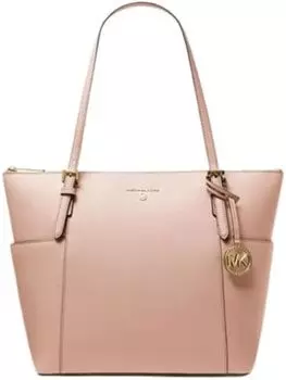 Michael Kors Женская сумка Jet Set Большая сумка-тоут из сафьяновой кожи с застежкой-молнией сверху