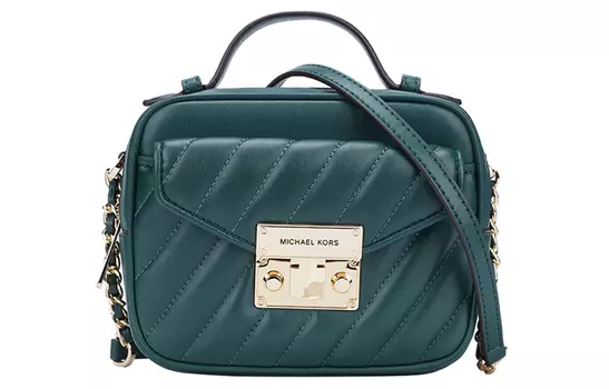 MICHAEL KORS Женская сумка-кошелек Trumpets из розовой кожи Jasper для фотоаппарата, дамская сумочка, сумка через плечо