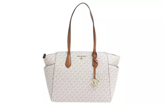 MICHAEL KORS Женская сумка на одно плечо из сафьяновой кожи, светло-коричневая