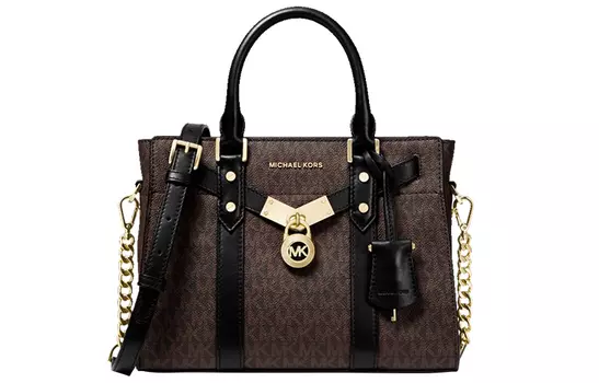 MICHAEL KORS Женская сумка-трансформер Trumpets из искусственной кожи, черно-коричневая