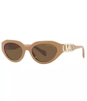 Michael Kors Женские овальные солнцезащитные очки MK2192 53 мм, бежевый