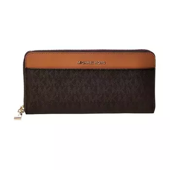 MICHAEL KORS Женский кожаный кошелек для карт Mercer, коричневый