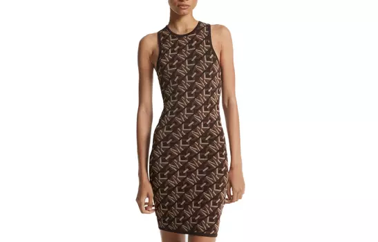 Michael Kors Женское Платье-комбинация Michael Kors, цвет Camel