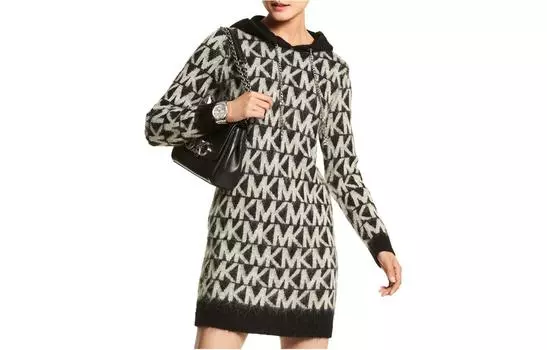 Michael Kors Женское платье с длинными рукавами Michael Kors, цвет Black