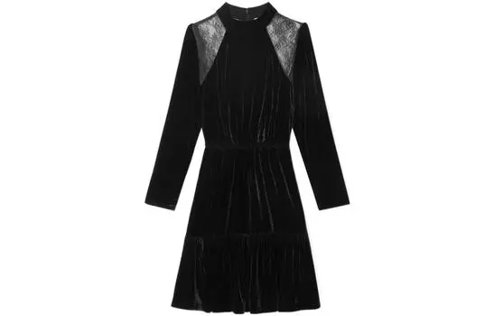 Michael Kors Женское платье с длинными рукавами Michael Kors, цвет Black
