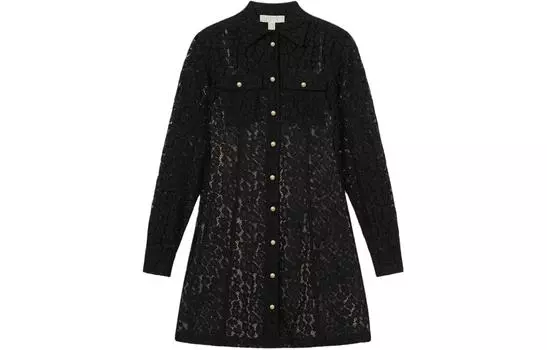 Michael Kors Женское платье с длинными рукавами Michael Kors, цвет Black
