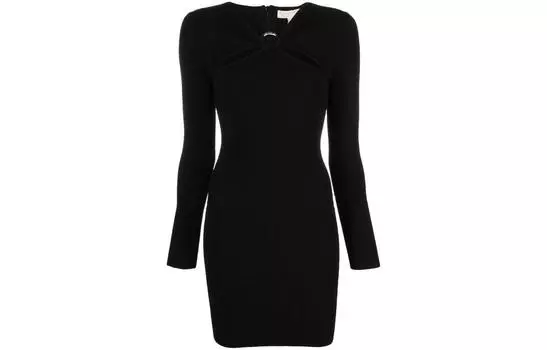 Michael Kors Женское платье с длинными рукавами Michael Kors, цвет Black
