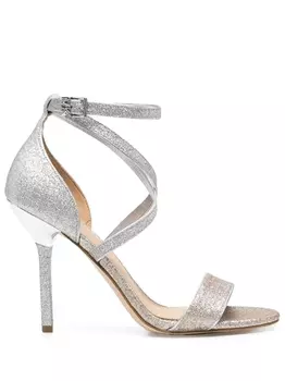Michael Michael Kors босоножки Astrid с блестками, серебристый