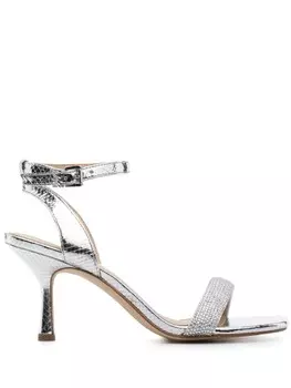 Michael Michael Kors босоножки Carrie 75 с кристаллами, серебристый