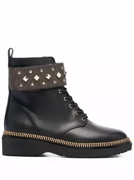Michael Michael Kors ботинки Haskell с заклепками, черный