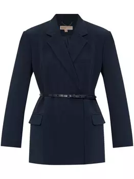 Michael Michael Kors двубортный креповый блейзер, синий