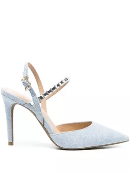 Michael Michael Kors джинсовые туфли с кристаллами, синий