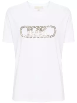Michael Michael Kors футболка из органического хлопка с логотипом, белый
