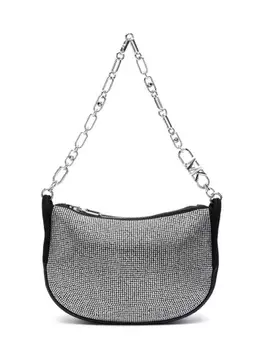 Michael Michael Kors Kendall Сумка-мешочек из кожи со стразами, черный