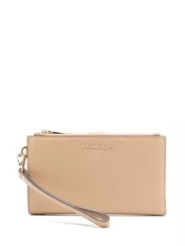 Michael Michael Kors кошелек Jet Set с двумя отделениями на молнии, нейтральный цвет