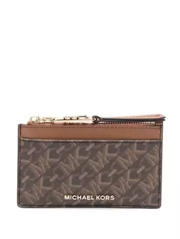 Michael Michael Kors кошелек с логотипом, коричневый