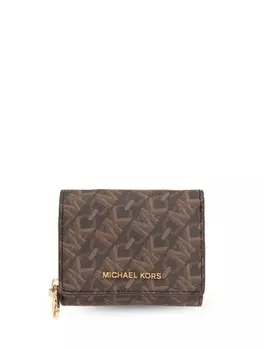 Michael Michael Kors кошелек с логотипом, коричневый