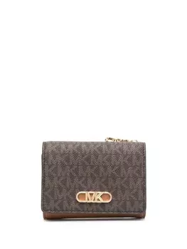 Michael Michael Kors кошелек с монограммой, коричневый