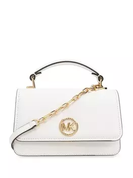 Michael Michael Kors кожаная сумка-тоут с логотипом, белый