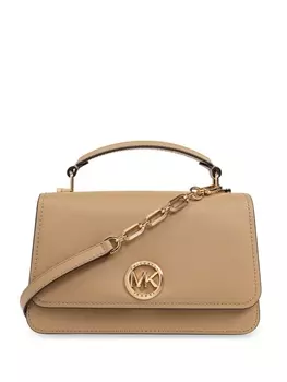 Michael Michael Kors кожаная сумка-тоут с логотипом, нейтральный цвет