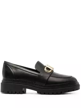 Michael Michael Kors лоферы Parker с логотипом, черный