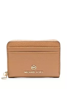 Michael Michael Kors маленький кошелек Jet Set с металлическим логотипом, коричневый