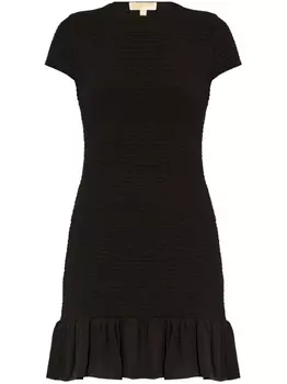 Michael Michael Kors мини-платье со сборками, черный