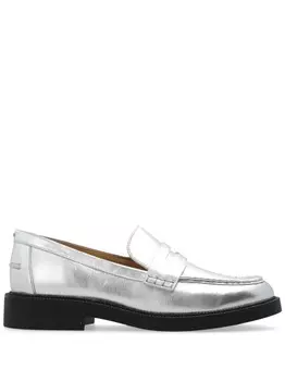 Michael Michael Kors мокасины Eden из металлизированной кожи, серебристый