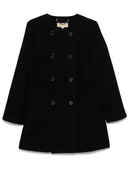 Michael Michael Kors пальто из ткани букле, черный
