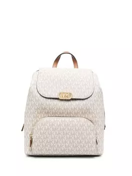 Michael Michael Kors рюкзак с монограммой, нейтральный цвет