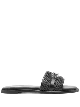 Michael Michael Kors шлепанцы Ember с логотипом, черный