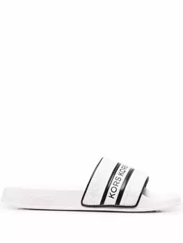 Michael Michael Kors шлепанцы Gilmore с логотипом, белый