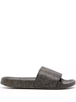 Michael Michael Kors шлепанцы Gilmore с логотипом, коричневый
