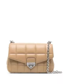 Michael Michael Kors стеганая сумка на плечо, коричневый
