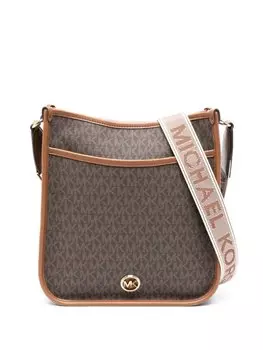 Michael Michael Kors сумка через плечо с логотипом, коричневый