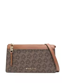 Michael Michael Kors сумка через плечо с логотипом, коричневый